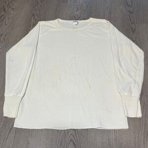 Vintage 90s Duofold Comfortherm Thermal Shirt White Long Sleeve‎